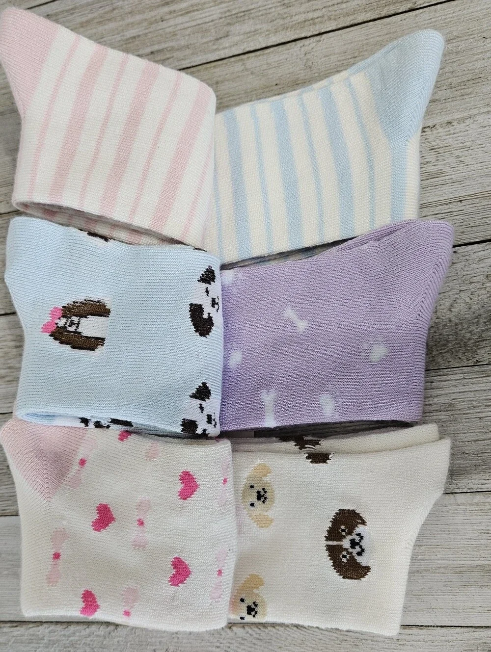 2 - 6 Packs Toddler Crew Socks Size S 6X Boys  4.5-8.5 Girls 6-10.5 Crew Socks b
